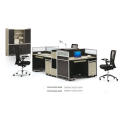 Moderne 4 Personen Workstation Schreibtisch Call Center Cubicles Design